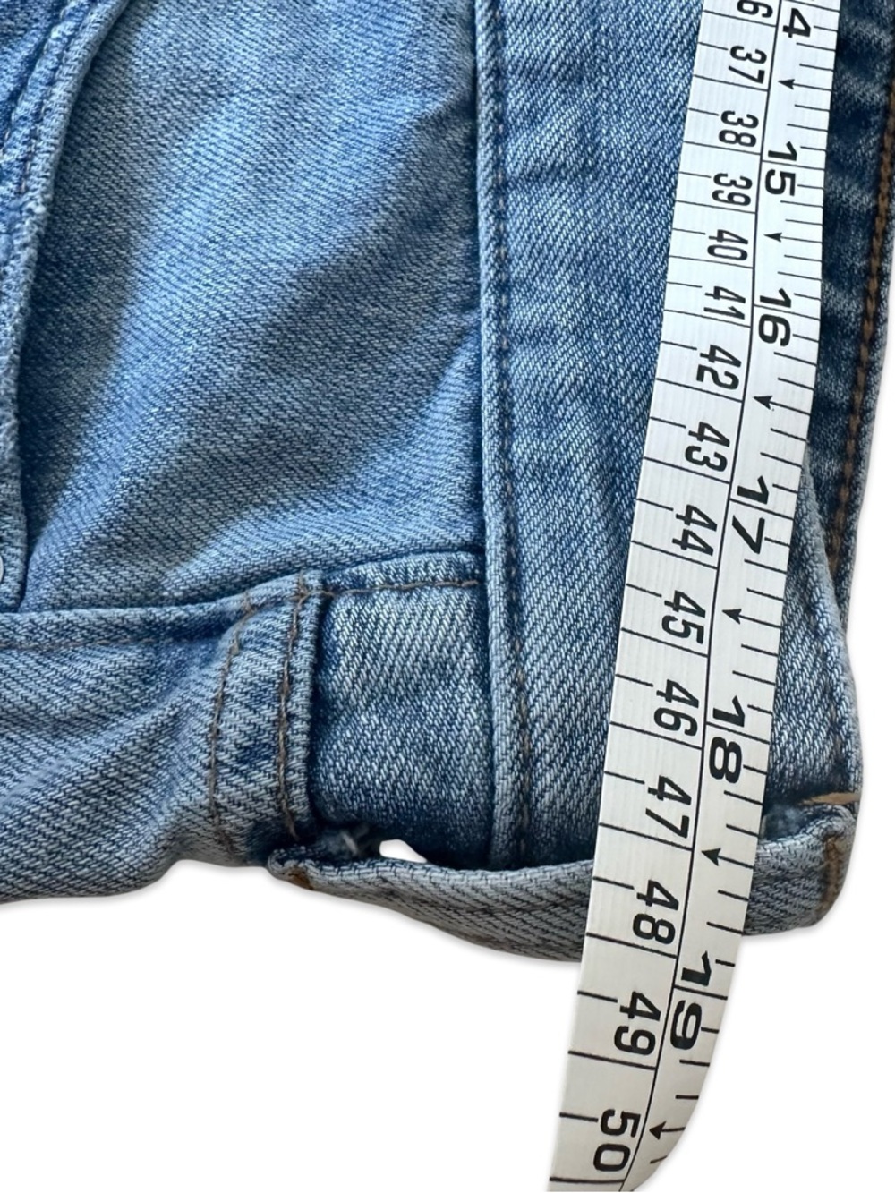 Lucky Brand Light Blue Distressed Women's Denim Shorts - Picture 8 of 11